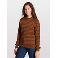 American Apparel Unisex Stripe Fleece Raglan Pullover